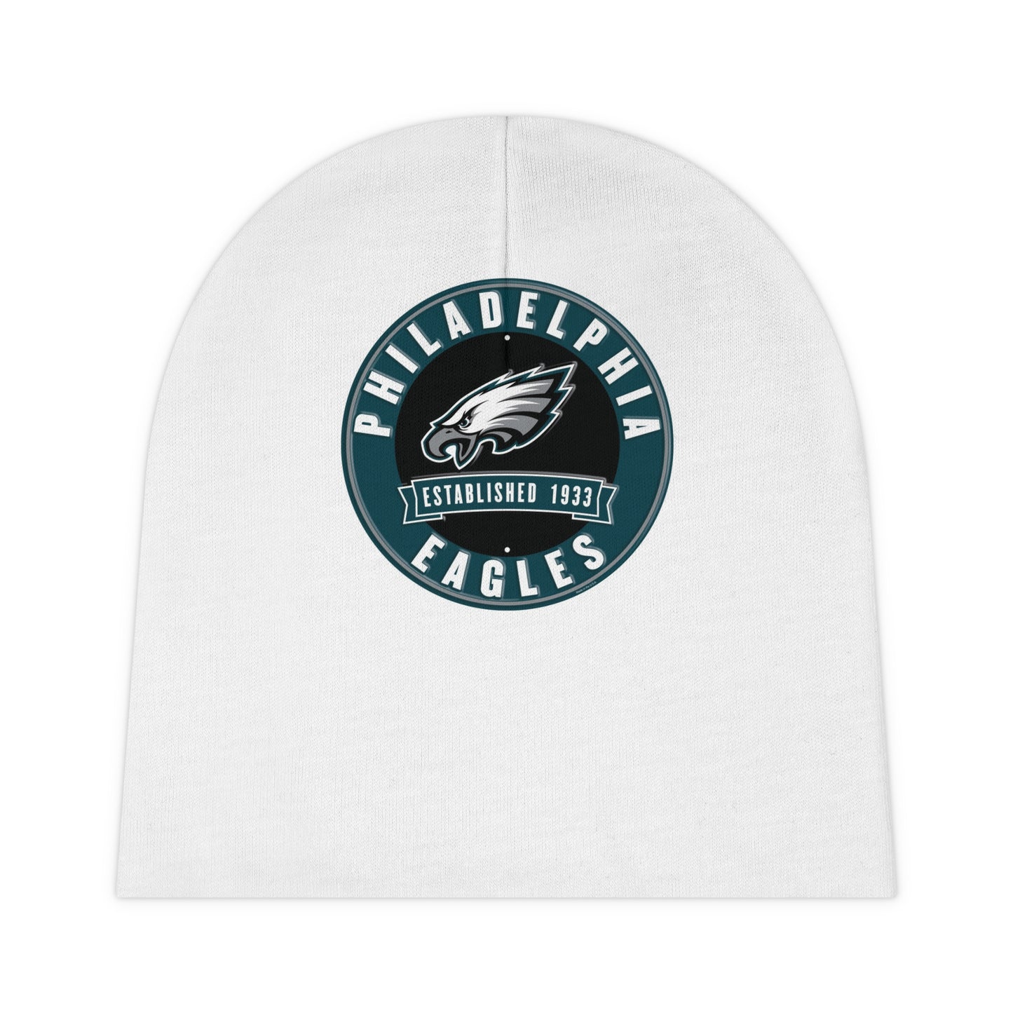 Eagles White Baby Beanie