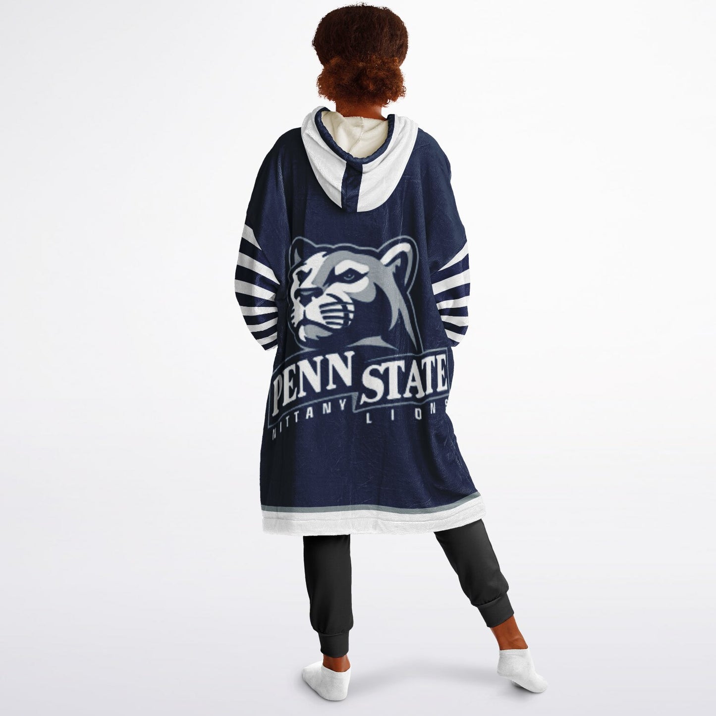 Youth Penn St. Blue & White Oversize Cuddle Hoodie