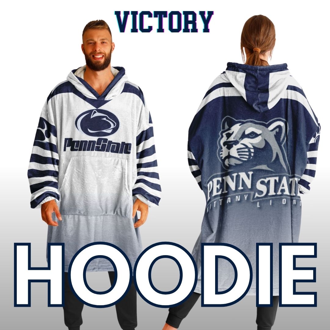 Penn St. Cuddle Hoodie White Out Design Penn St. Alumni Gift For Students Parents and Fans