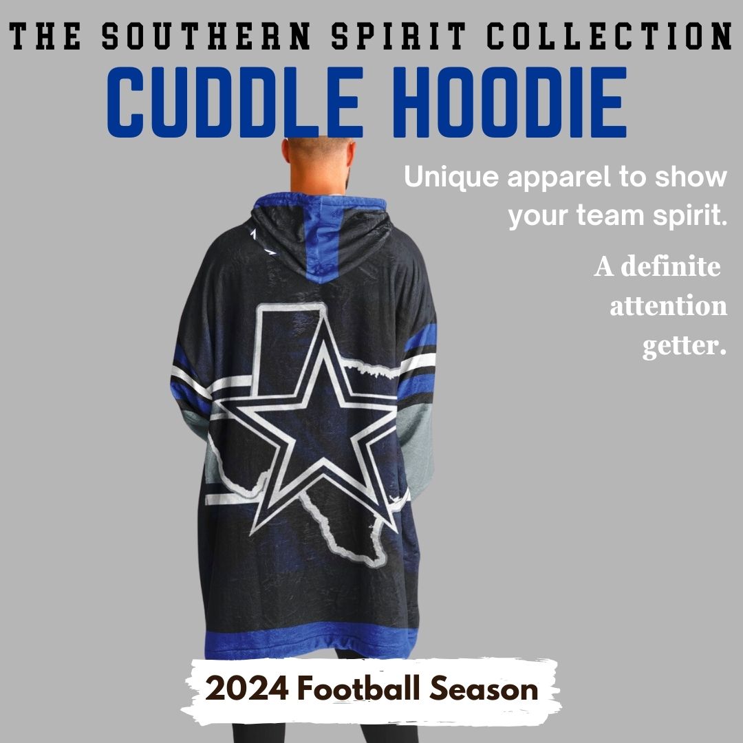 Dallas Cowboys "Dramatic Blitz" Black Football Cuddle Hoodie