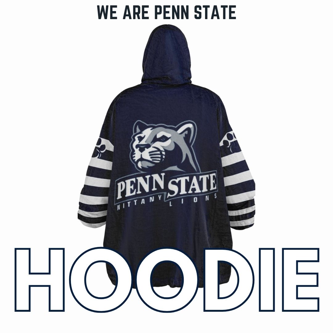 Penn St. Reversible Cuddle Hoodie  Home and Away Design Penn St. Alumni Gift For Students Parents and Fans