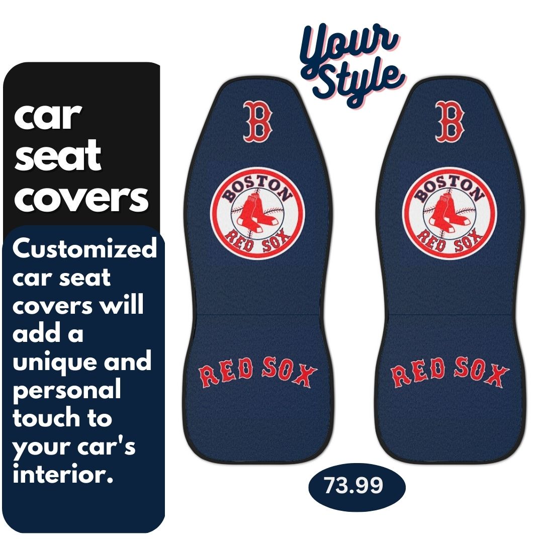 Boston Red Sox Car Seat Covers Red Sox Baseball Club Vehicle Seat Covers Red Sox Fan Gift Car Accessories Gift