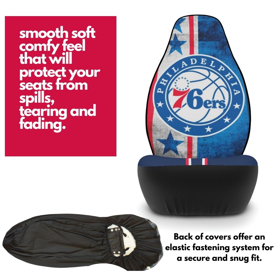 Philly Basketball Car Seat Covers  76ers Car Seat Protector Philadelphia Basketball Fan Gift