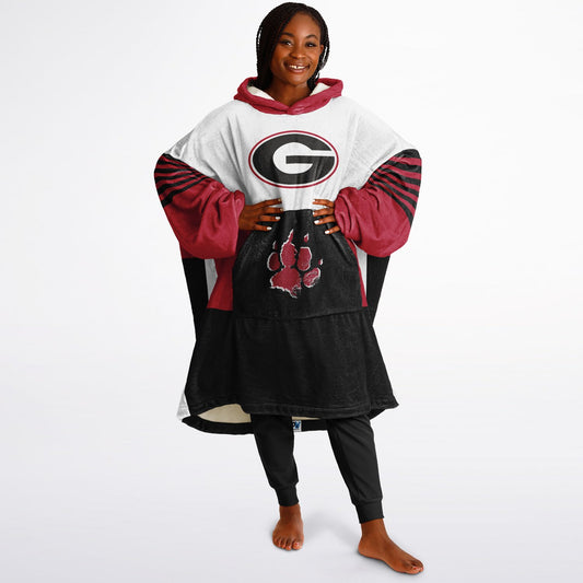 Georgia White Tri-Color Dawgs Cozy Cuddle Hoodie Best Gift for Dawg Fans & Alumni