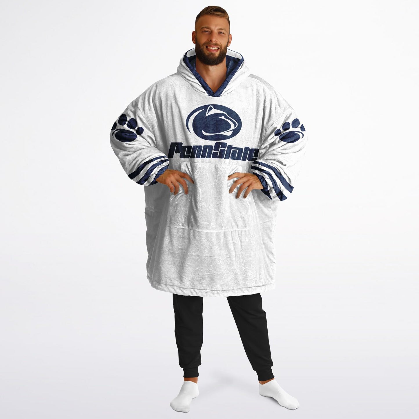 Penn St. Reversible Cuddle Hoodie  Home and Away Design Penn St. Alumni Gift For Students Parents and Fans