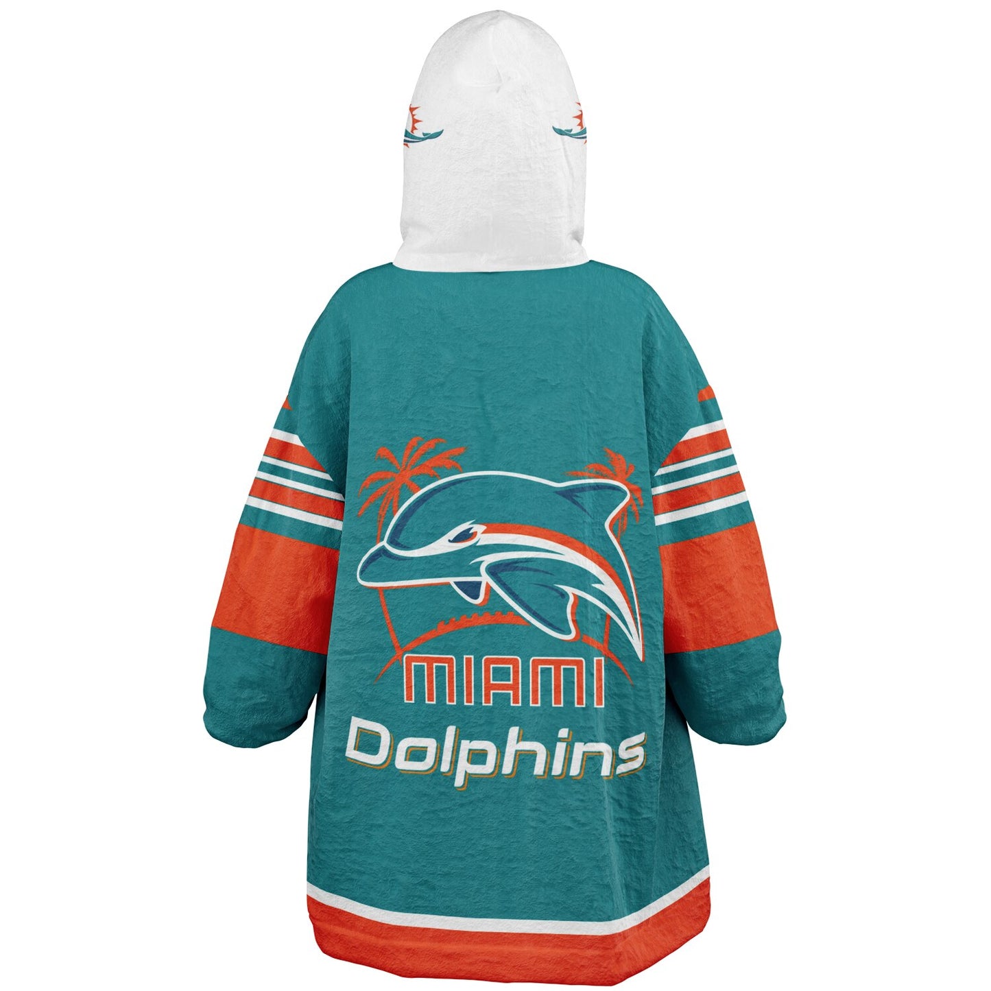 Youth Miami Dolphins Aqua Oversize Cuddle Hoodie Young Fan Gift From Fan