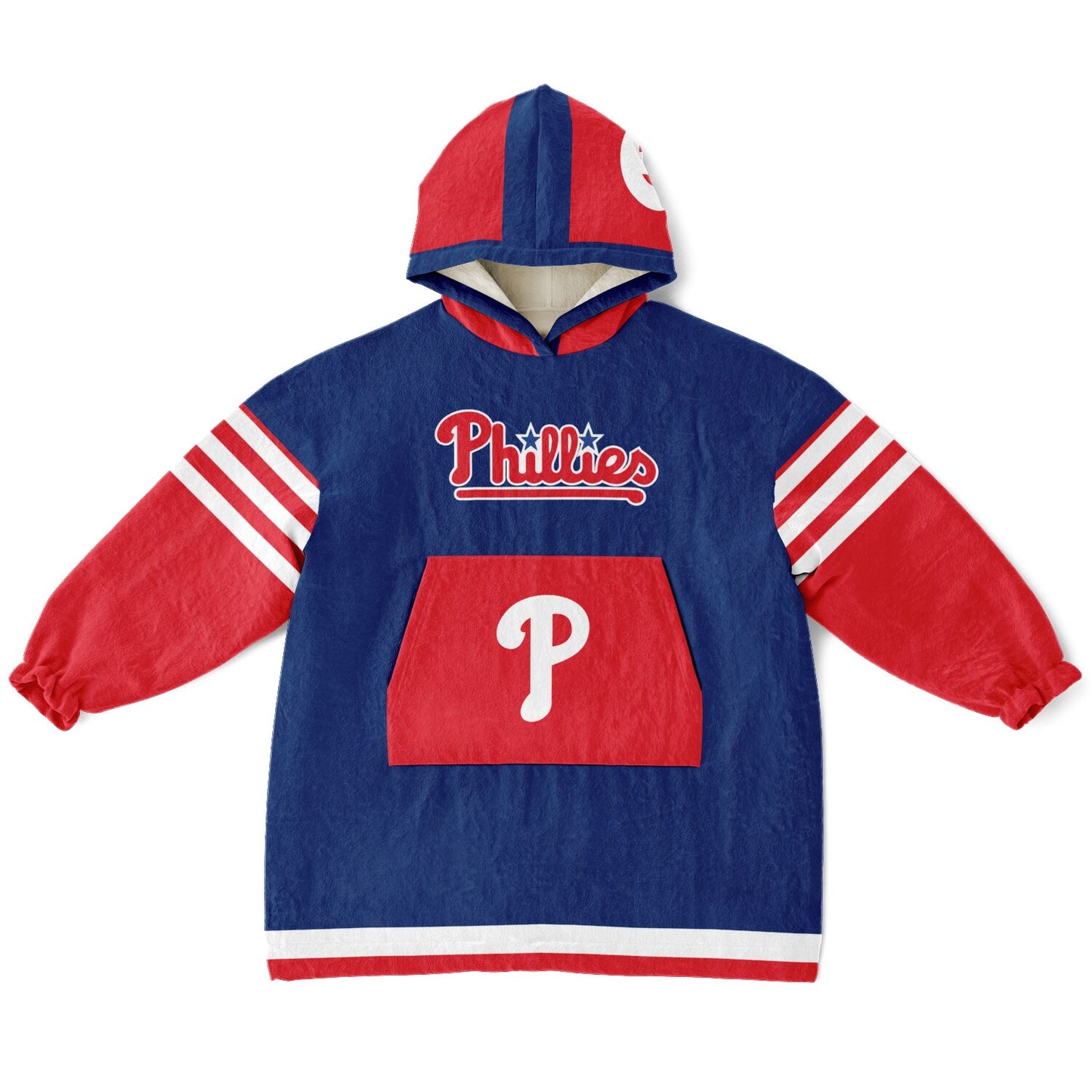 Youth Phillies Blue & Red Cozy Cuddle Hoodie