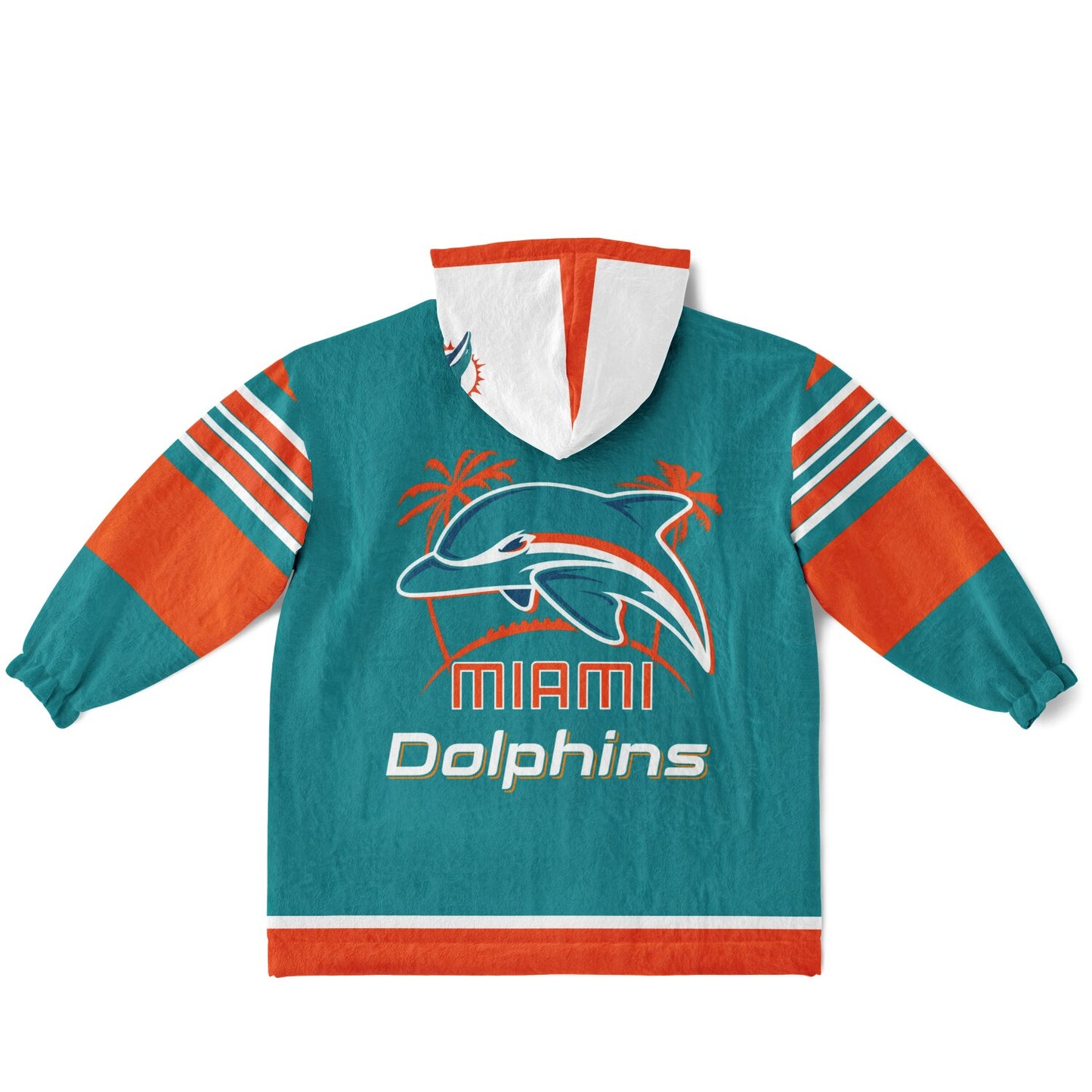 Youth Miami Dolphins Aqua Oversize Cuddle Hoodie Young Fan Gift From Fan