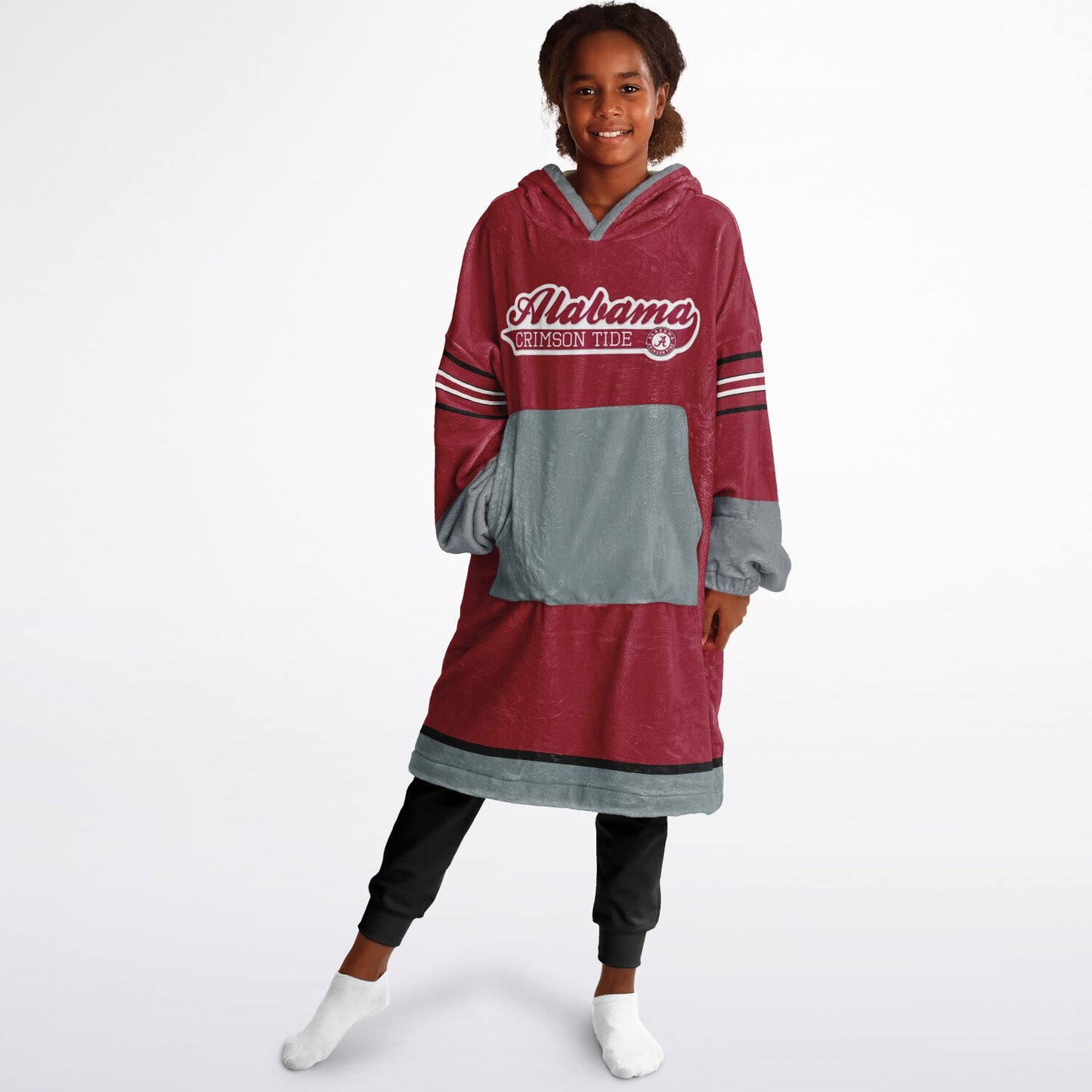 Youth Alalbama Crimson Tide Red Oversize Cuddle Hoodie Young Fan Gift From Alumni