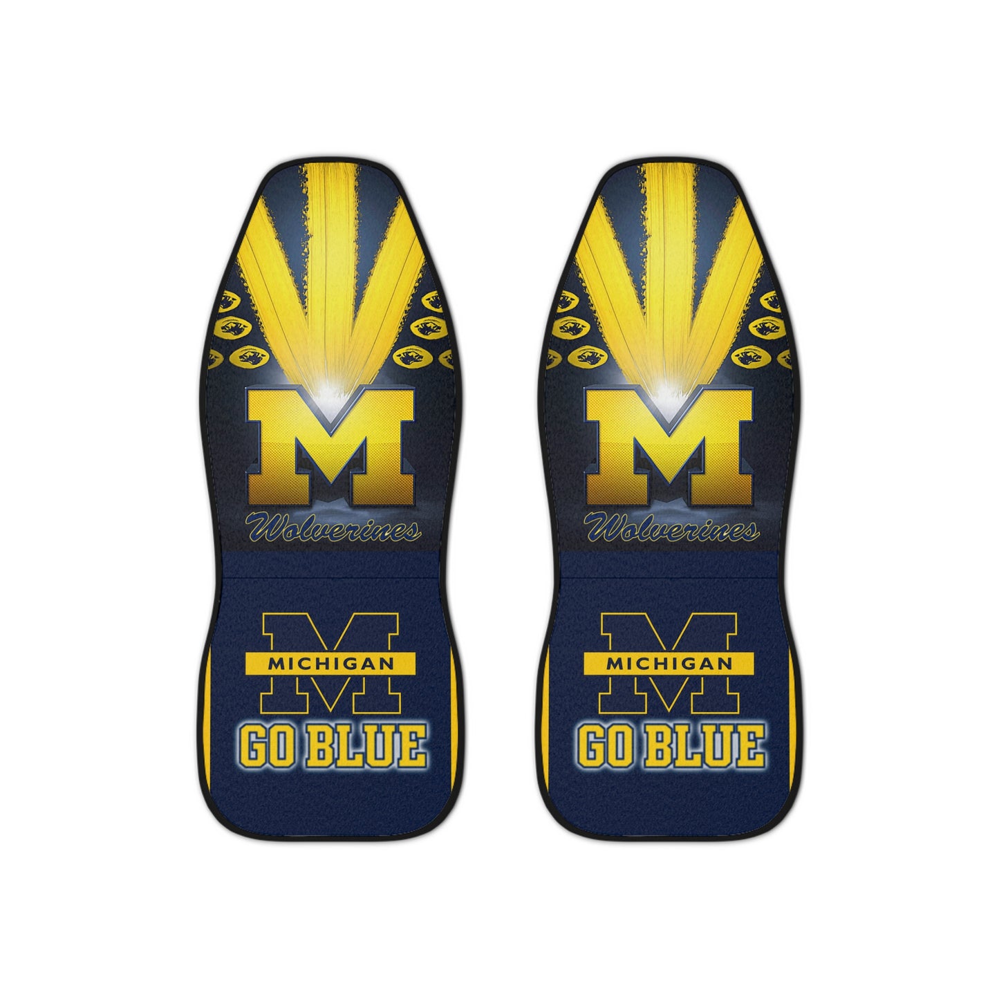 Car Seat Covers Michigan "Go Blue" seat covers, college car seat covers, gift for college student, college alumni gift. car accessories gift