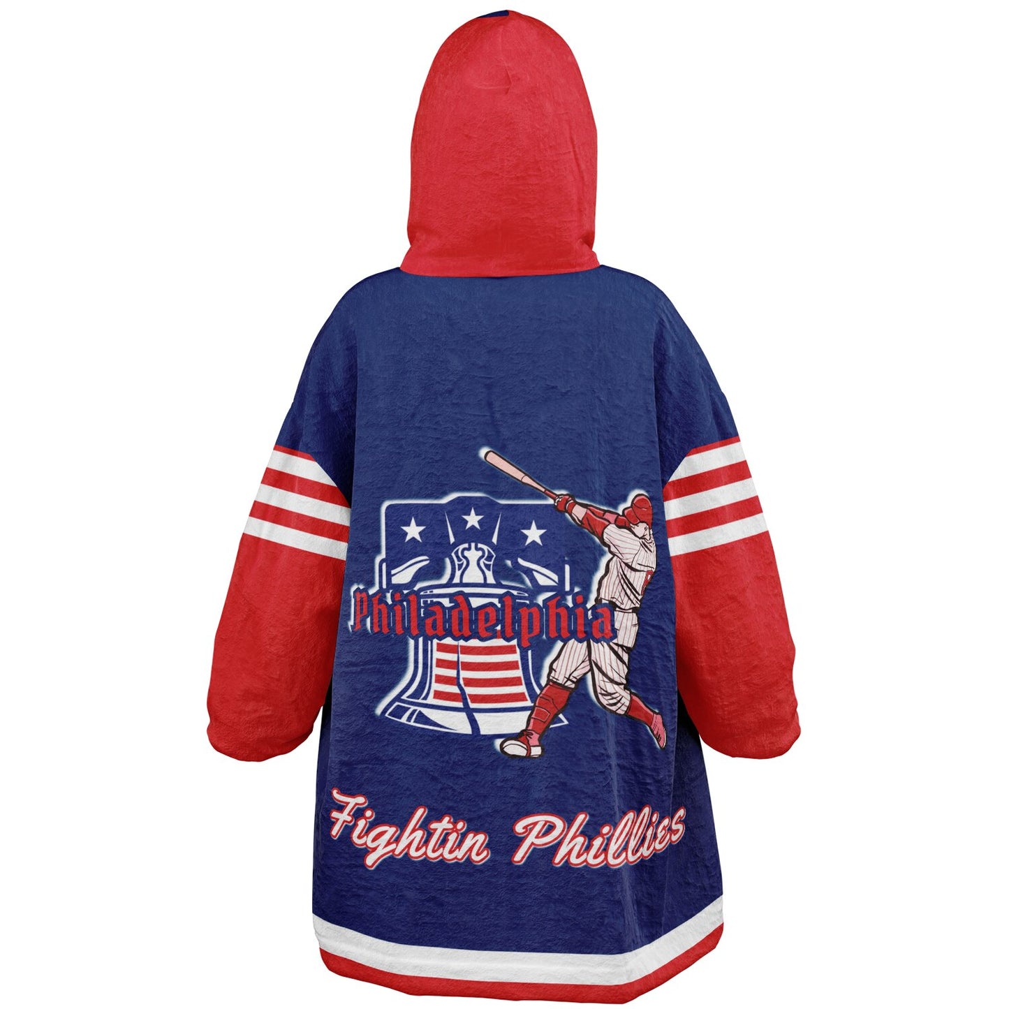 Youth Phillies Blue & Red Cozy Cuddle Hoodie