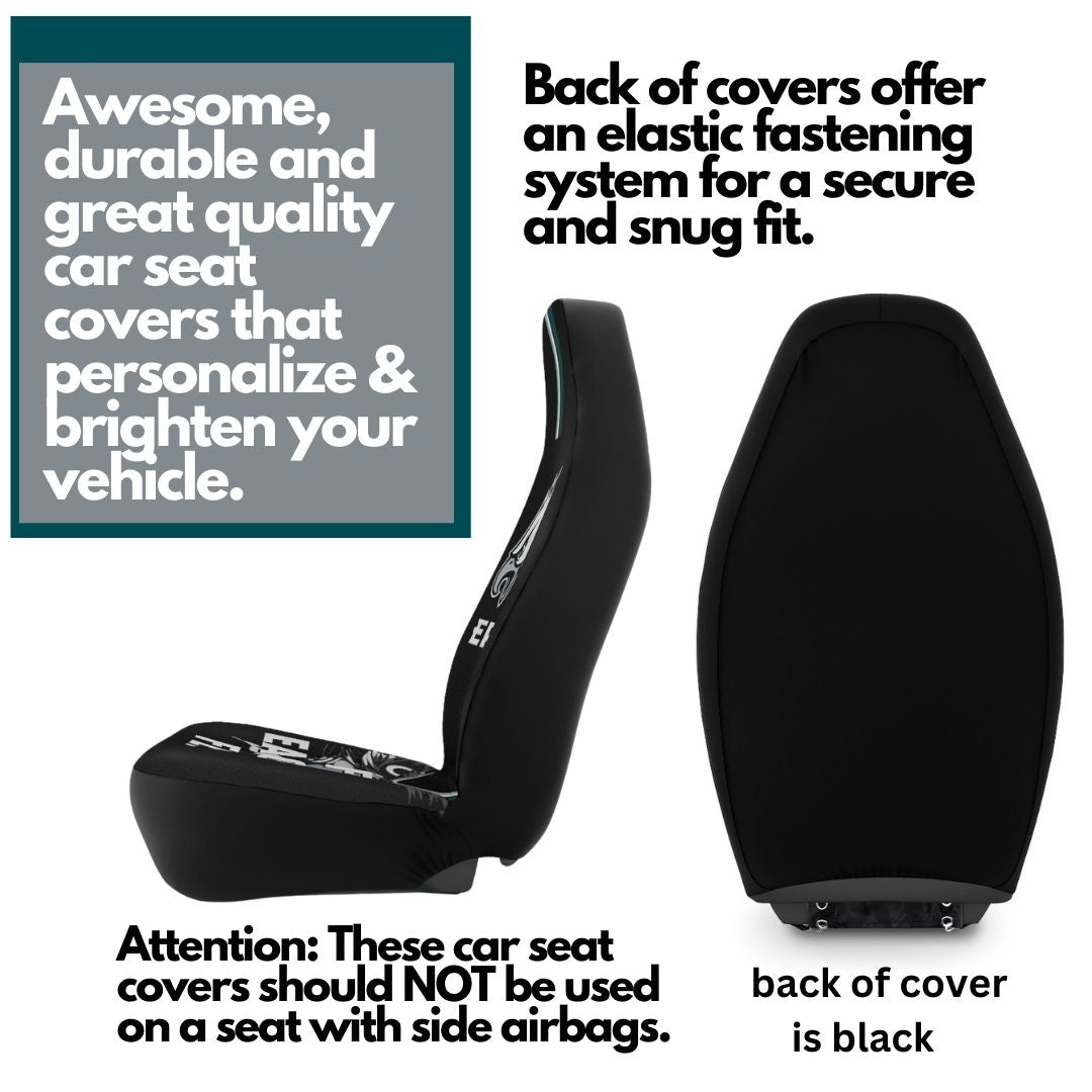 Philly Football Car Seat Covers Fly Eagles Fly Car Seat Covers Philly Sports Fans Gift