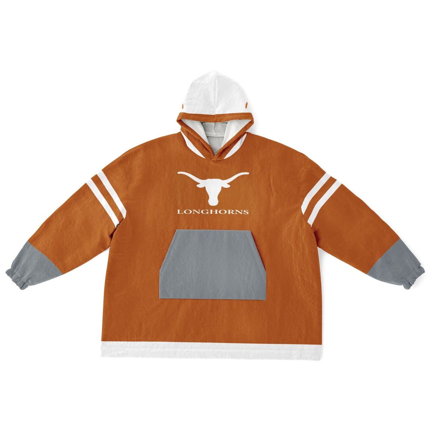 Texas Burnt Orange Oversize  Cuddle Hoodie Longhorn Rider Gift for Texas Alumni & Fans