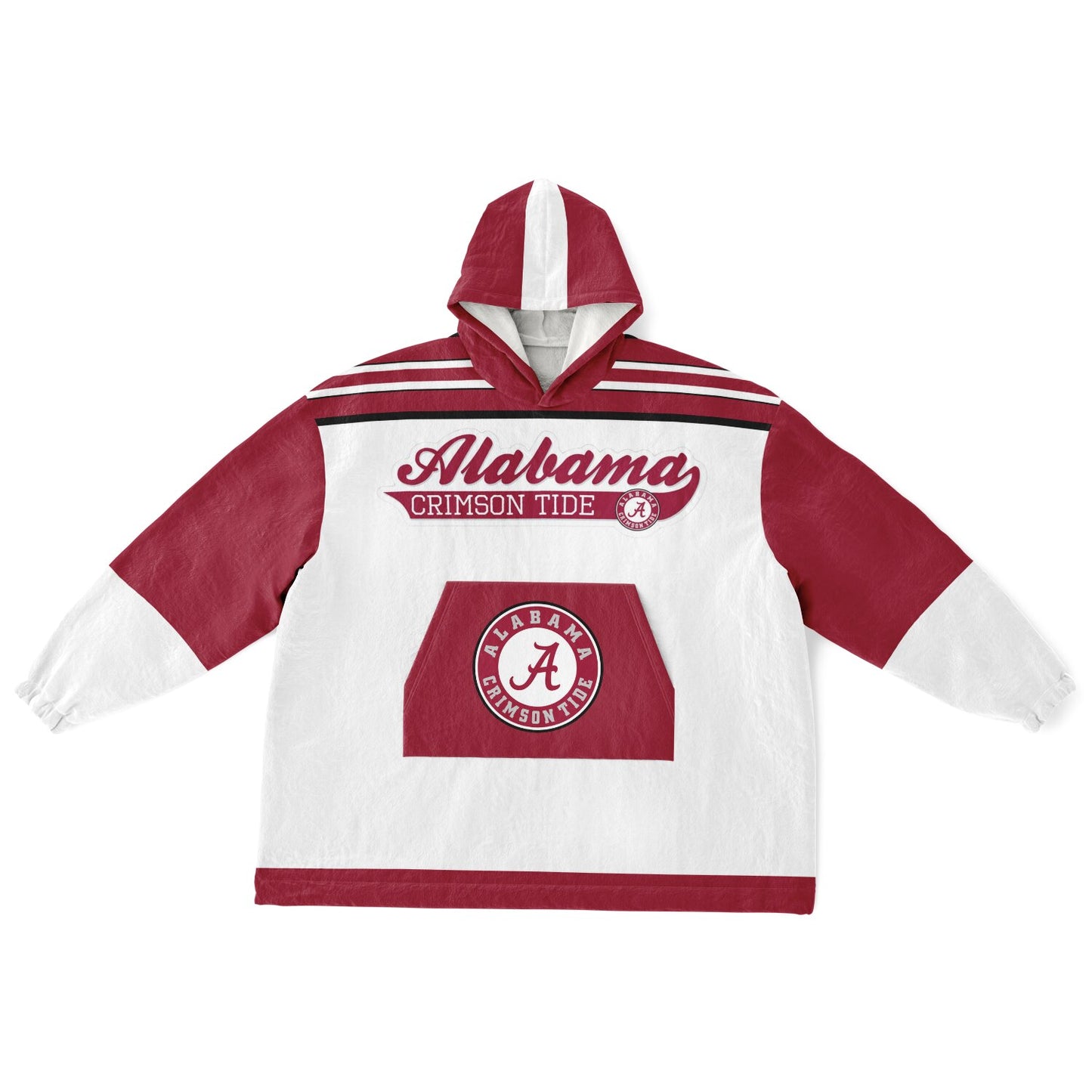 Alabama Crimson Tide White Cuddle Hoodie Great Gift for Alabama Fans & Alumni