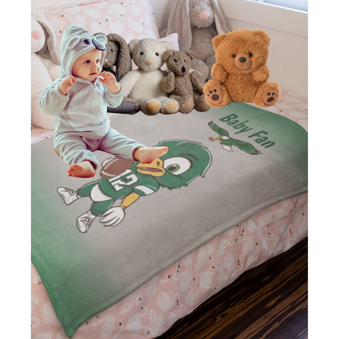 Baby Fan Eagles Baby Blanket