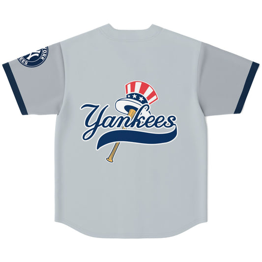 NY Yankee Home Greys Baseball Jersey