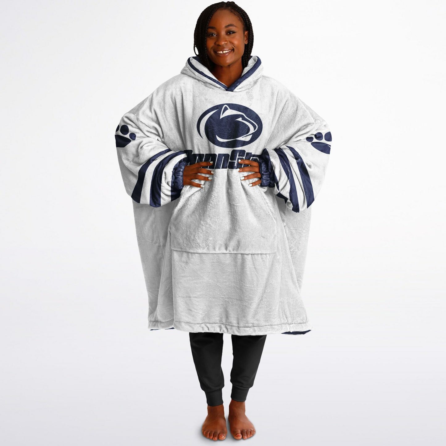 Penn St. Reversible Cuddle Hoodie  Home and Away Design Penn St. Alumni Gift For Students Parents and Fans