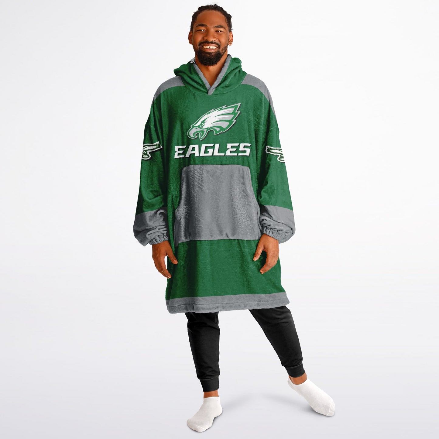 Eagles Retro Kelly Green Eagles Old School Look Cuddle Hoodie Great Gift for Fans