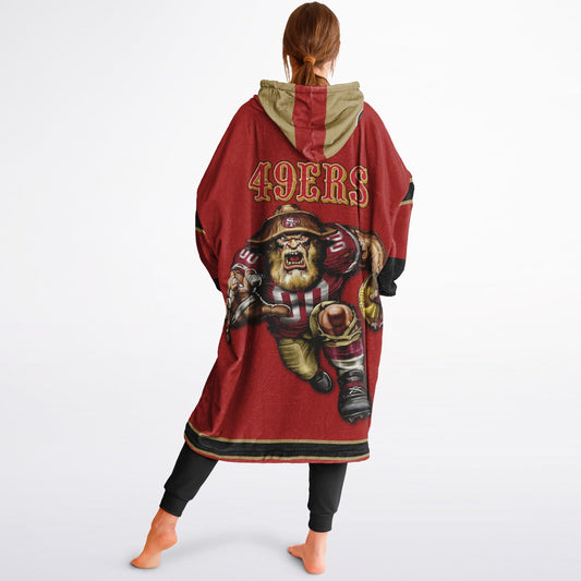 SF 49ers Red Cozy Cuddle Hoodie Gift for 49ers Fans