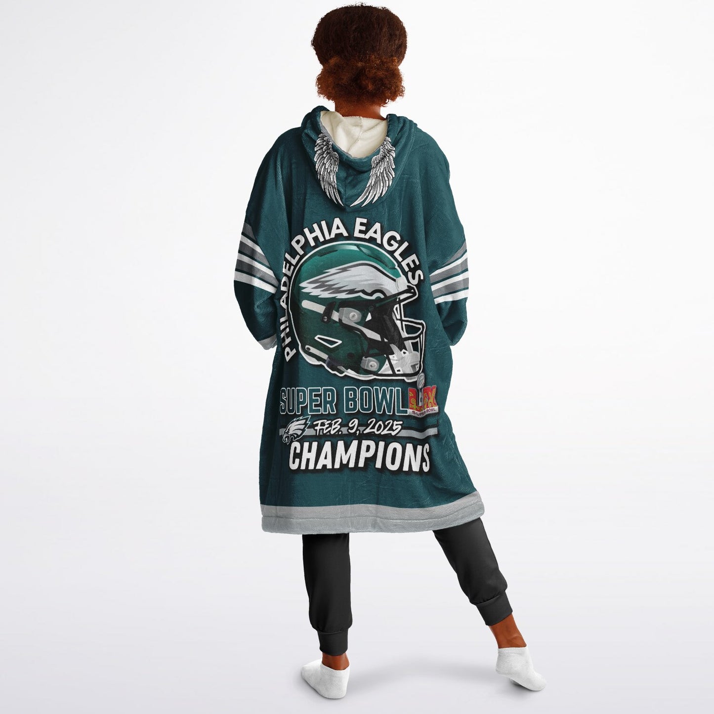 Youth Oversize Hooded Blanket Philly Player Green S.B. Champion