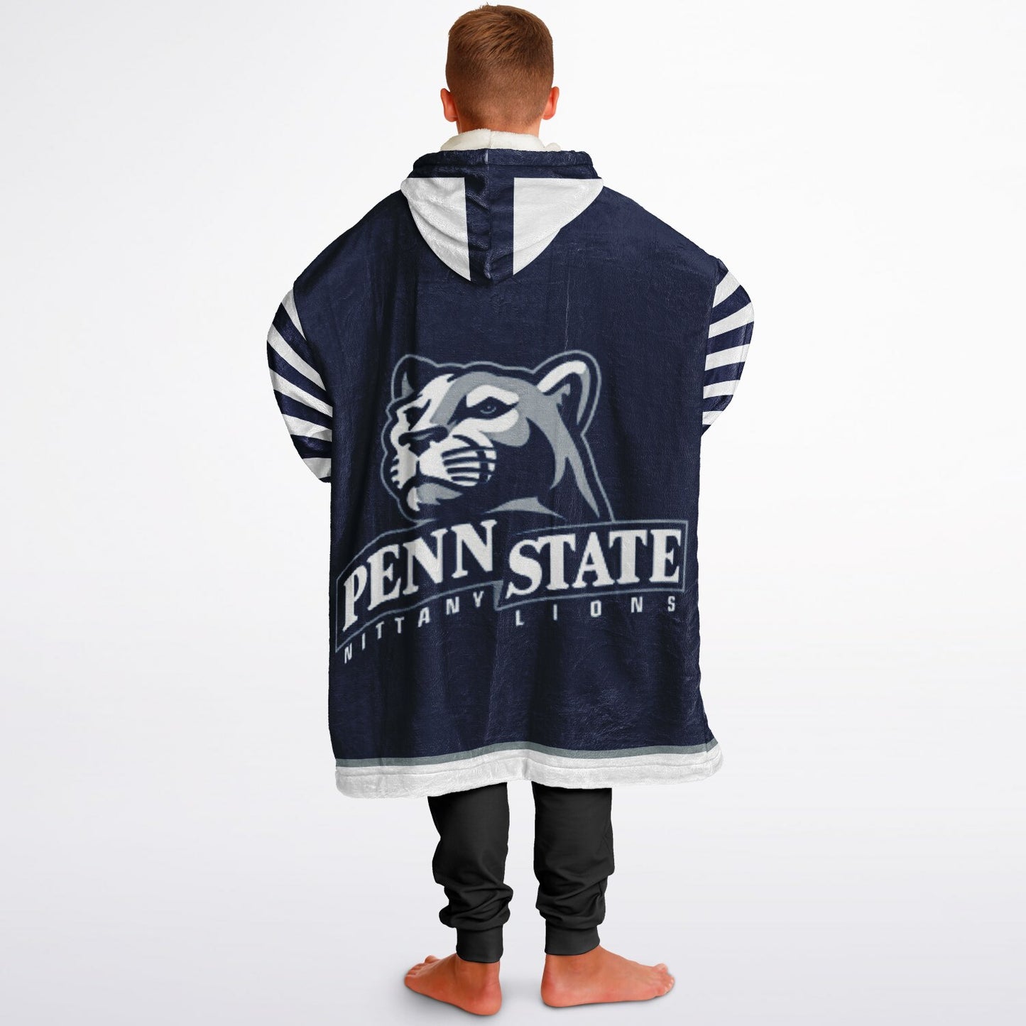 Youth Penn St. Blue & White Oversize Cuddle Hoodie