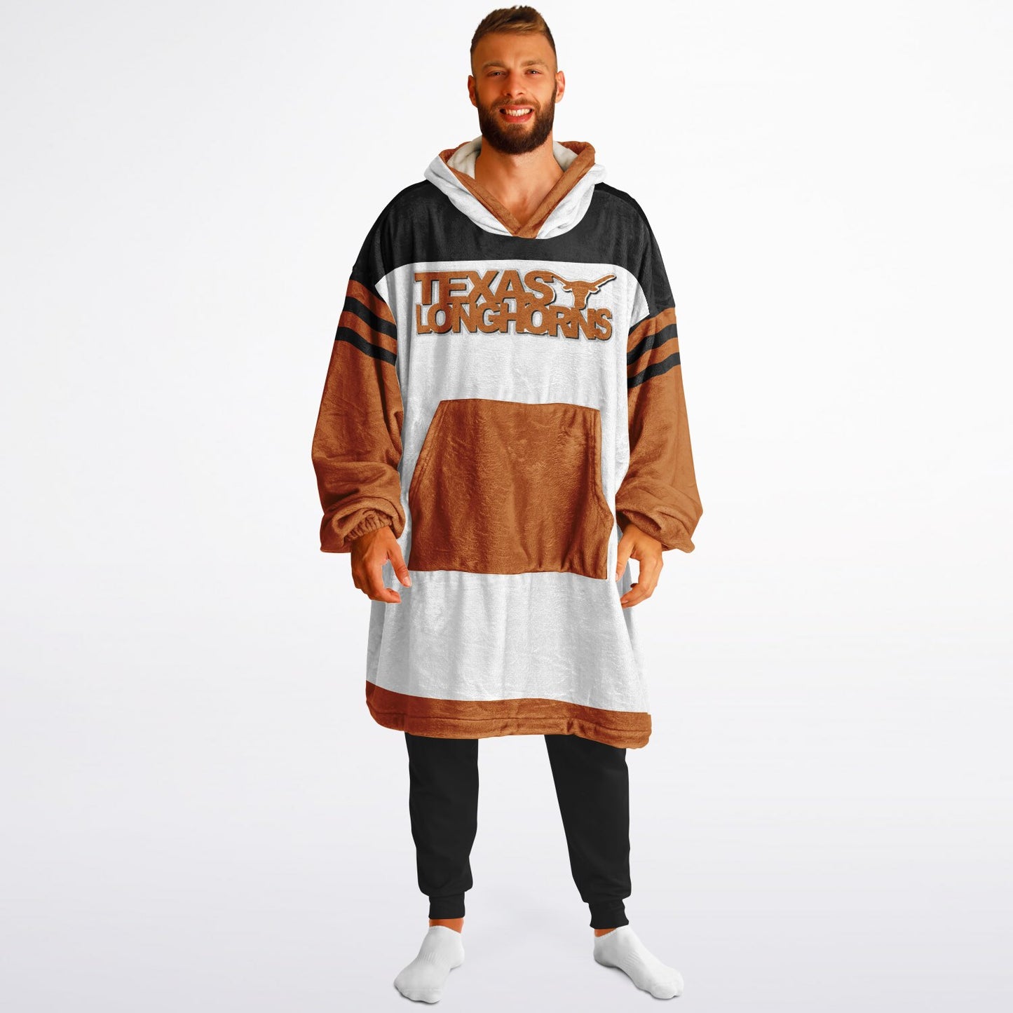 Texas Longhorns White Cuddle Hoodie Great Gift for Texas Alumni & Fans