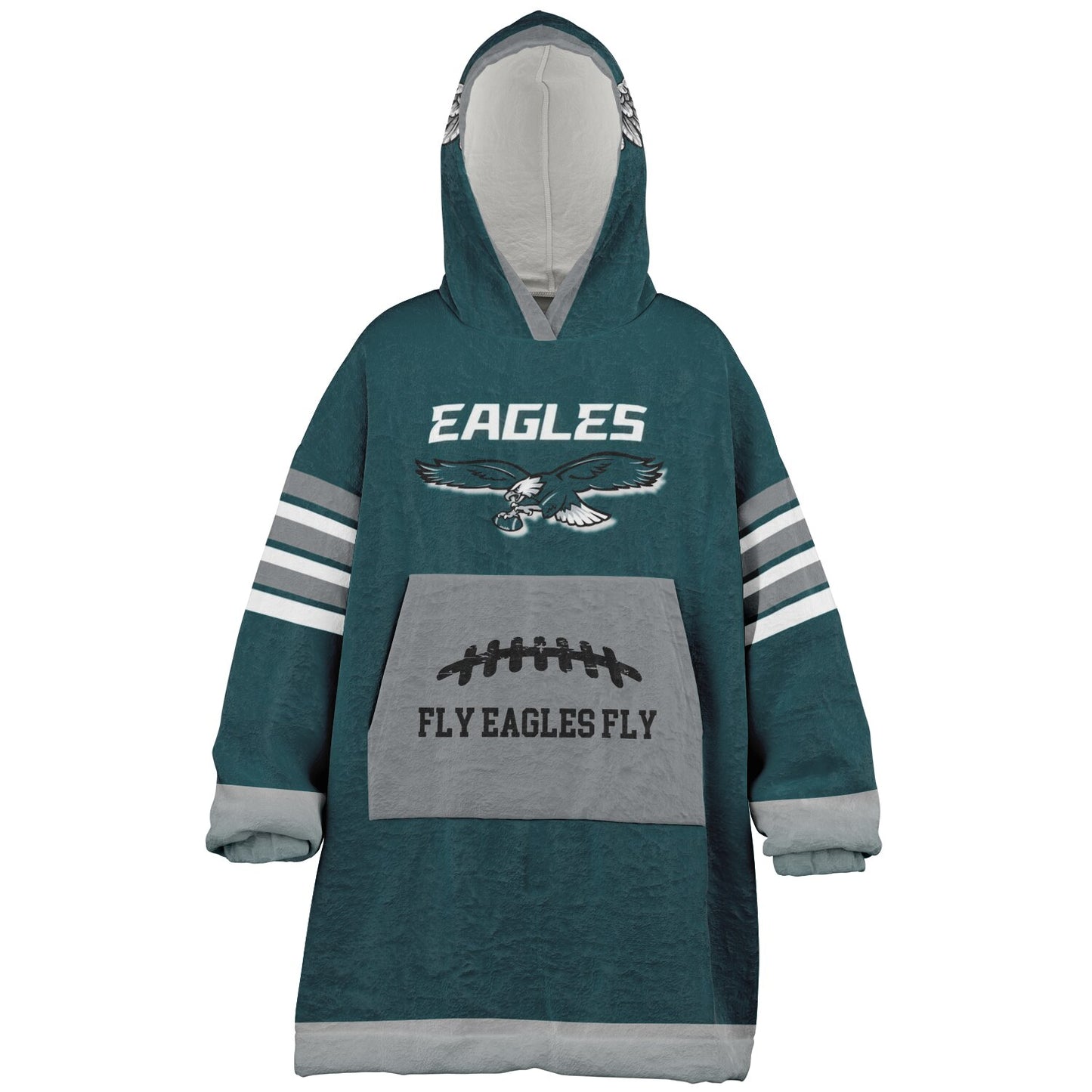 Youth Eagles Hoodie Blanket Green Pocket Youth Eagles Claw Home Green Cuddle Hoodie