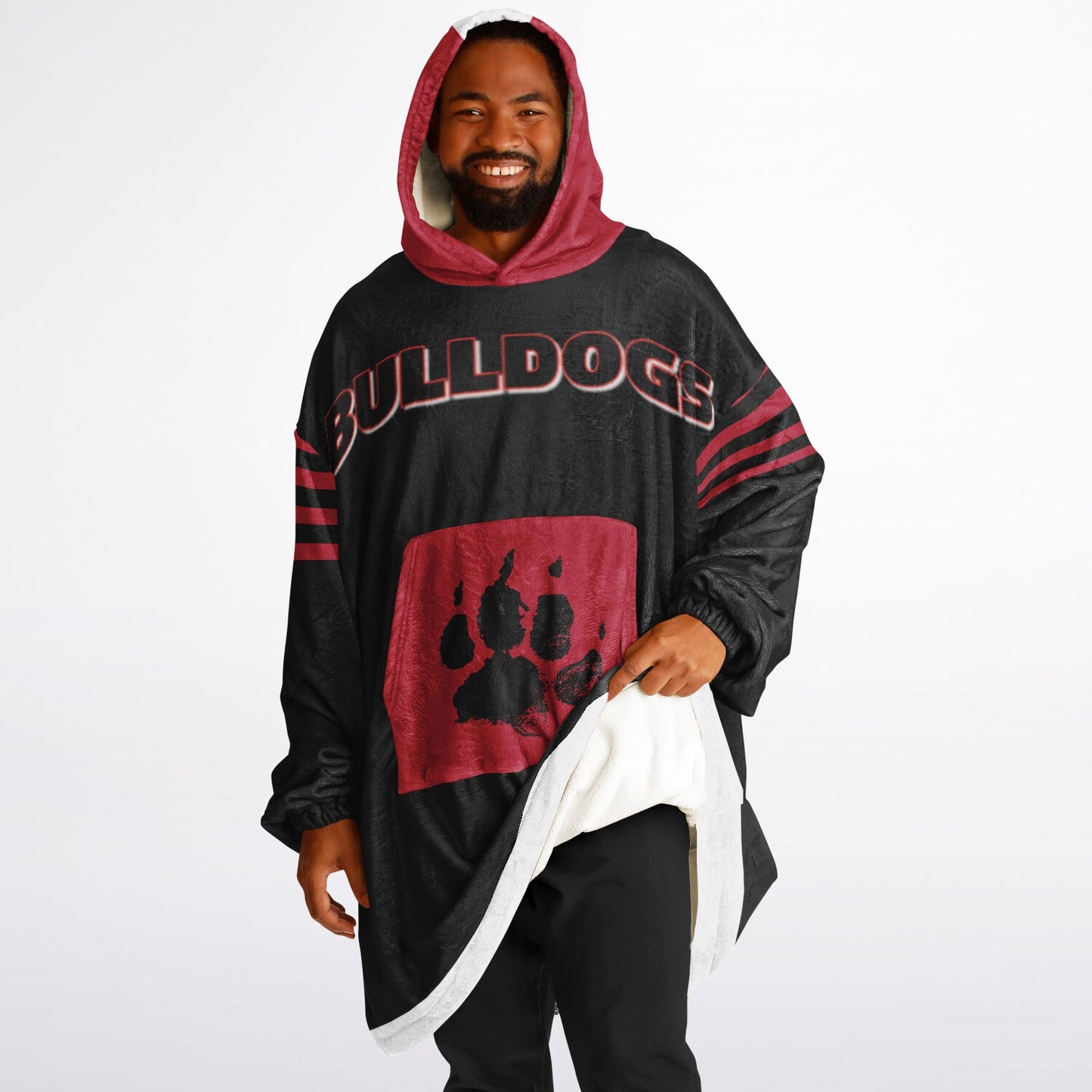 Georgia State Dawgs Black Bulldogs Cozy Cuddle Hoodie