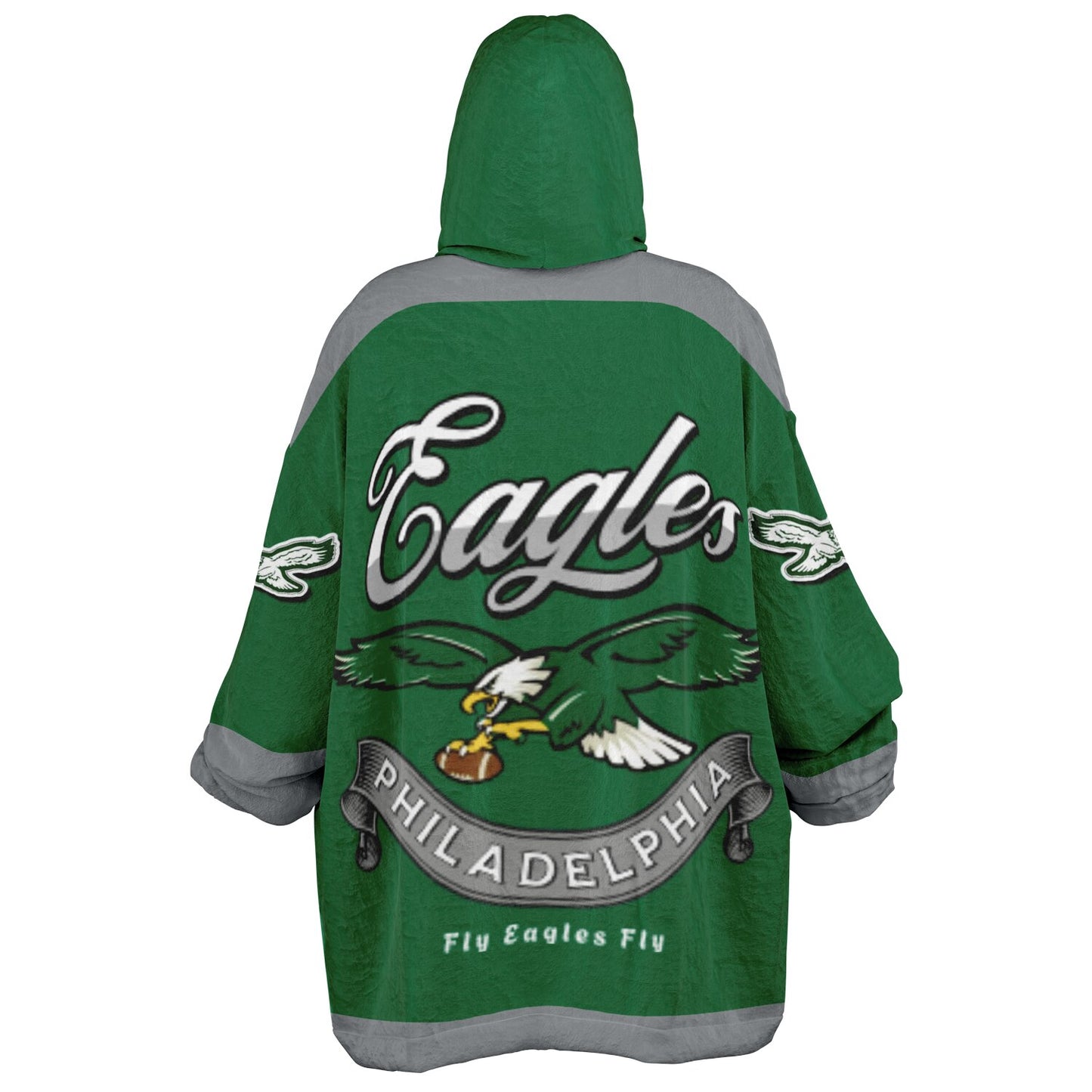 Eagles Retro Kelly Green Eagles Old School Look Cuddle Hoodie Great Gift for Fans