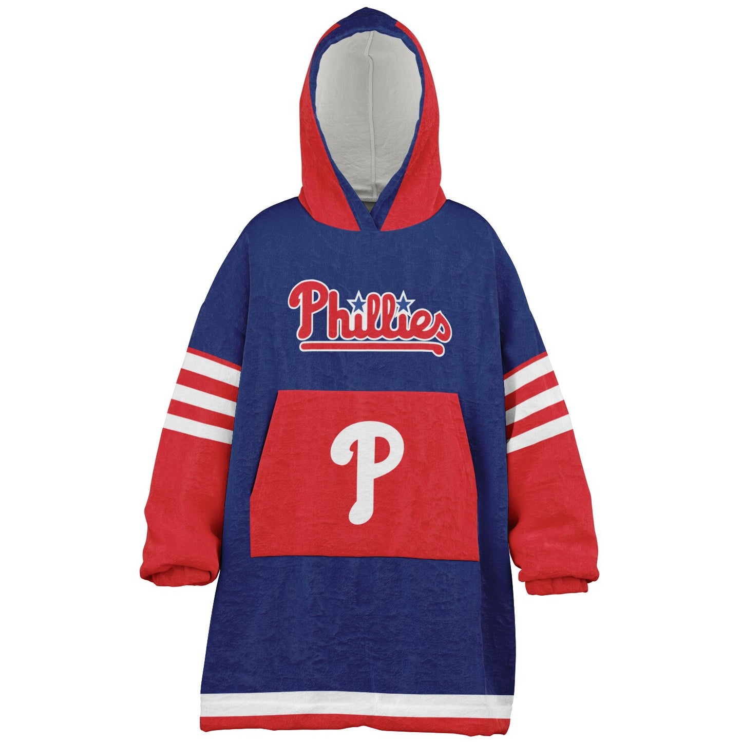 Youth Phillies Blue & Red Cozy Cuddle Hoodie