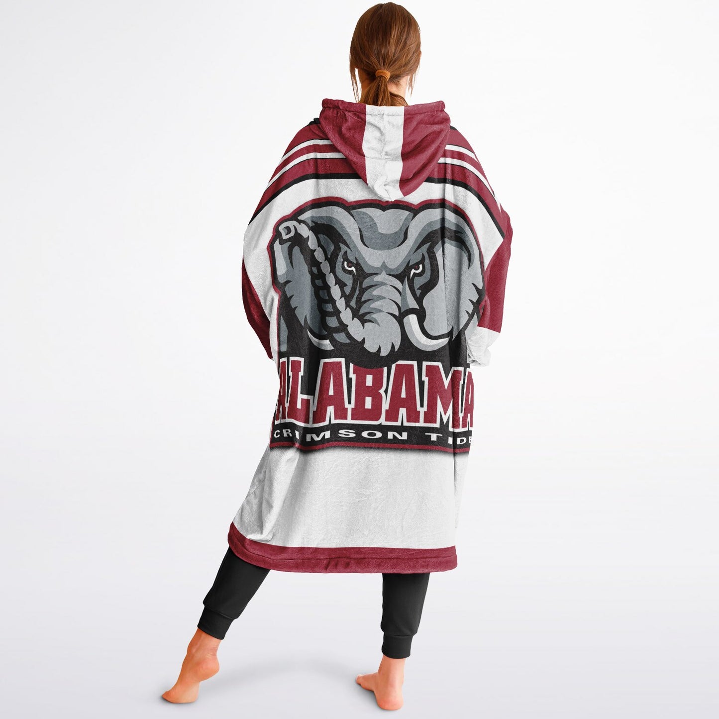 Alabama Crimson Tide White Cuddle Hoodie Great Gift for Alabama Fans & Alumni