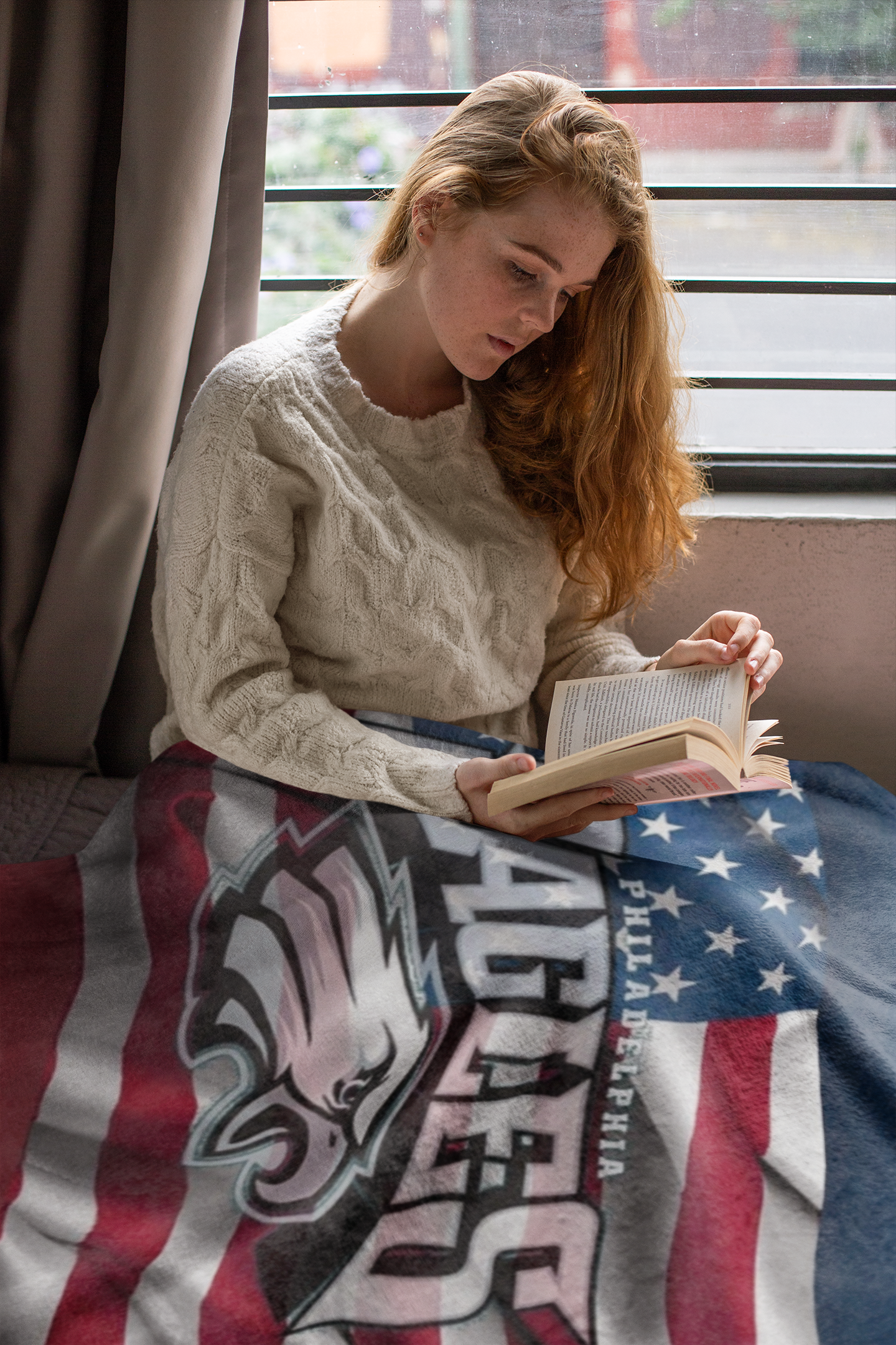 Eagles American Flag Soft Blanket Philly Football Cozy Birthday Gift for Eagles Football Fans Throw Blanket to Watch Eagles Games Sports Home Decor