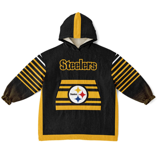 Youth Pittsburgn Steelers  Black Oversize Cuddle Hoodie