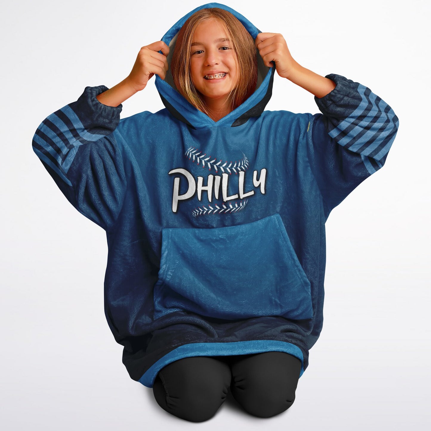 Youth Phillies City Connect Look Blue Cuddle Hoodie