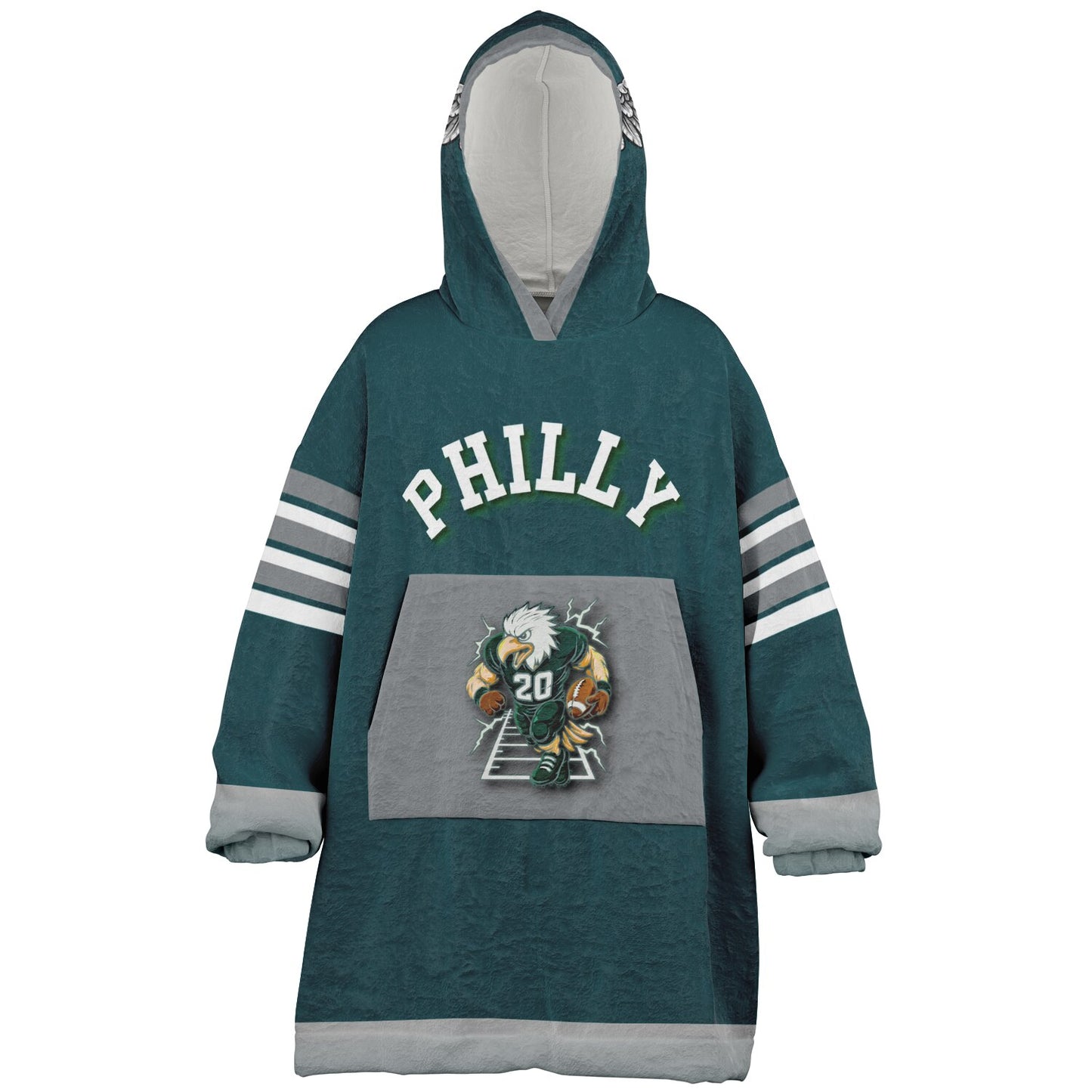 Youth Oversize Hooded Blanket Philly Player Green S.B. Champion