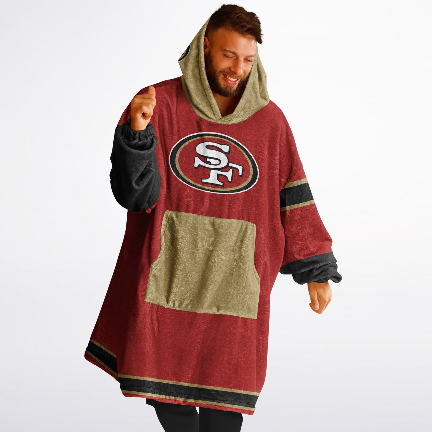 SF 49ers Red Cozy Cuddle Hoodie Gift for 49ers Fans