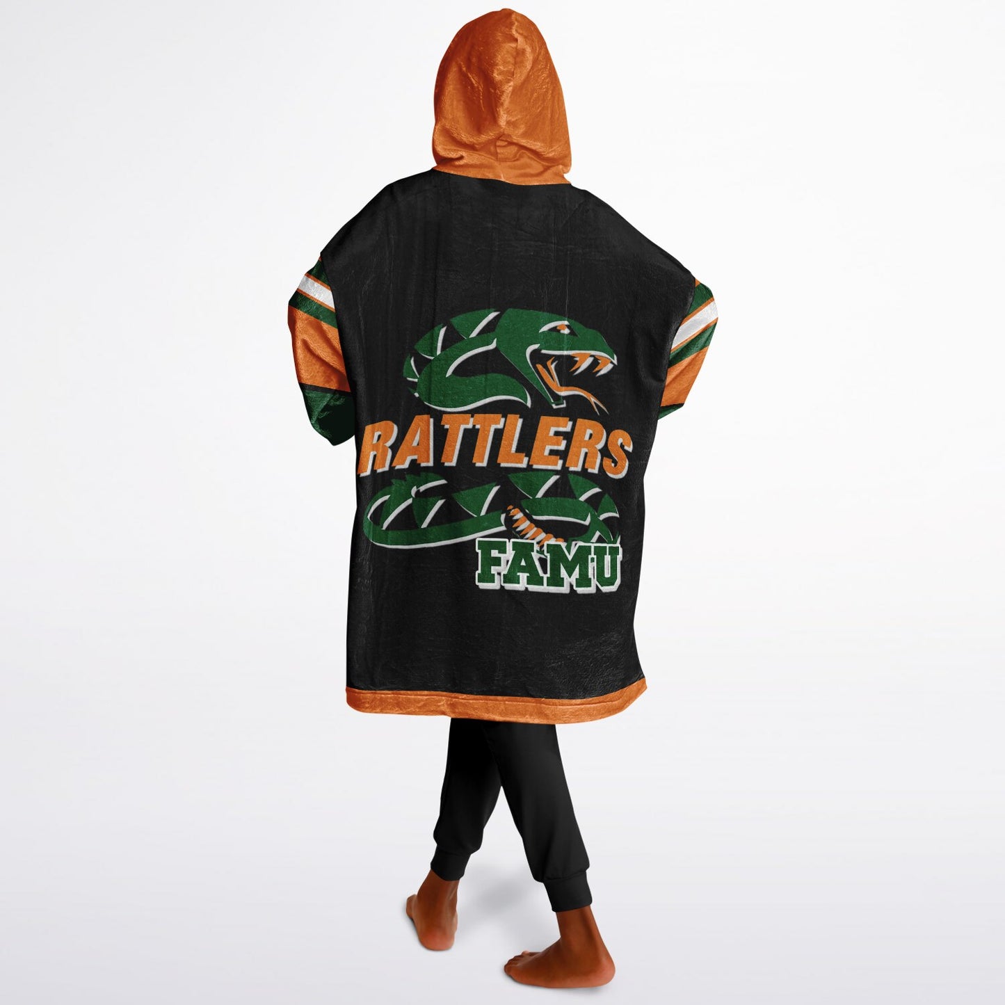 Youth FAMU Rattlers Black Oversize Cuddle Hoodie Young Fan Gift From Alumni