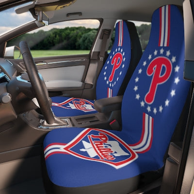 Philly Baseball Car Seat Covers Phillies Car Seat Protectors Philly Blue Car Seat Covers Philly Baseball Fan Gift Car Accessories Gift Philly Sports Fan Gift