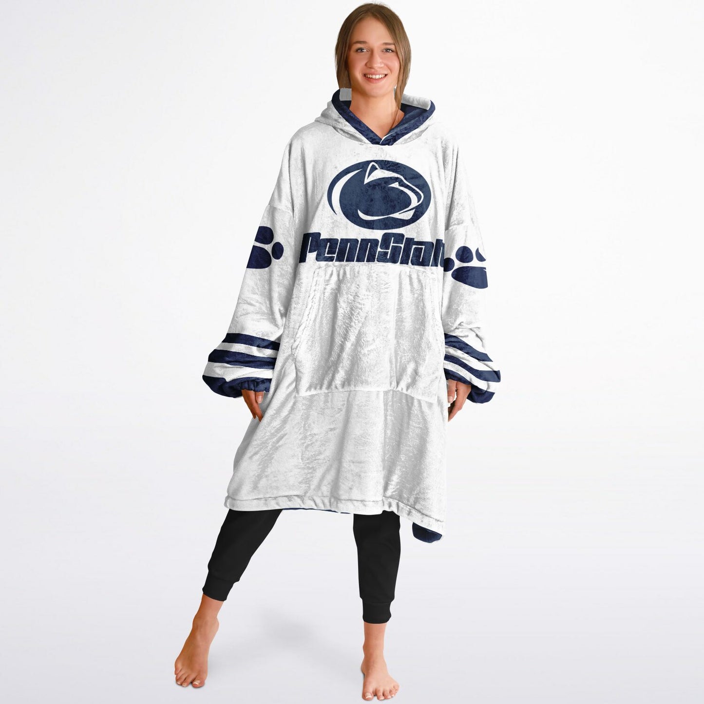 Penn St. Reversible Cuddle Hoodie  Home and Away Design Penn St. Alumni Gift For Students Parents and Fans