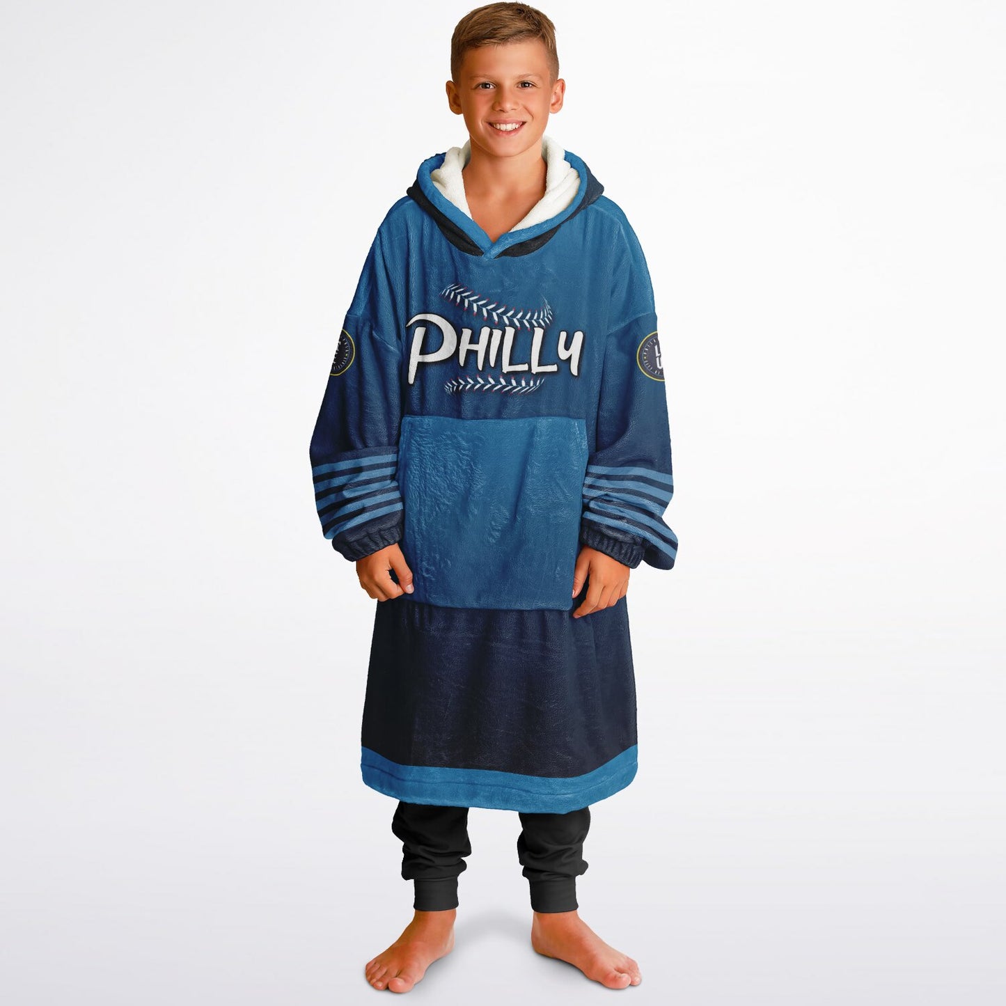 Youth Phillies City Connect Look Blue Cuddle Hoodie