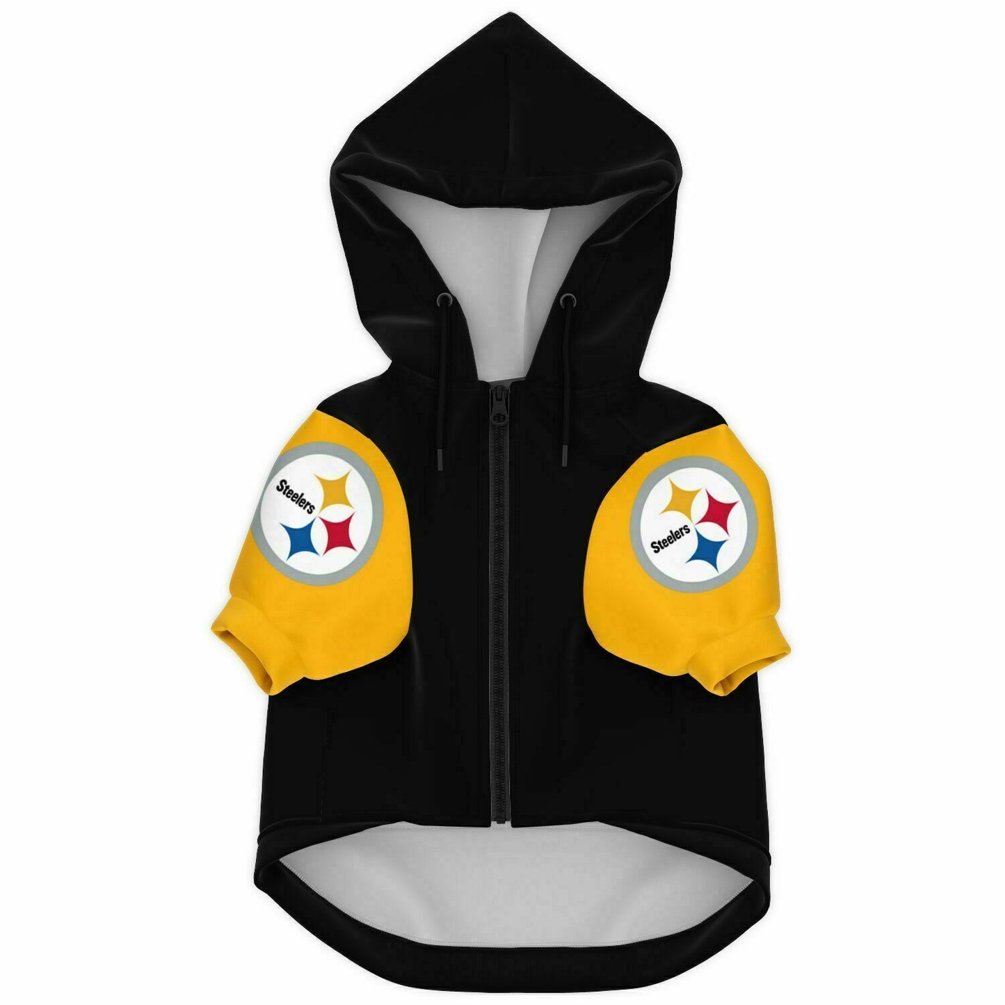 Steelers Dog Zip Up Hoodie black