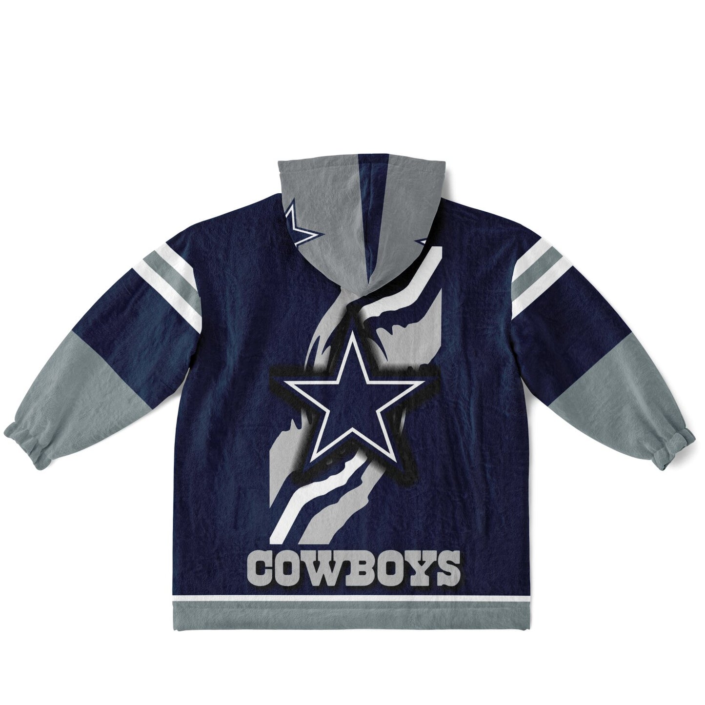 Youth Dallas Cowboys Blue Star Oversize Cuddle Hoodie Young Fan Gift From Fan