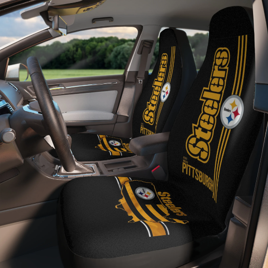 Pittsburgh Steelers Car Seat Covers Truck Seat Protectors Pittsburgh Football Gift for Steelers Fans