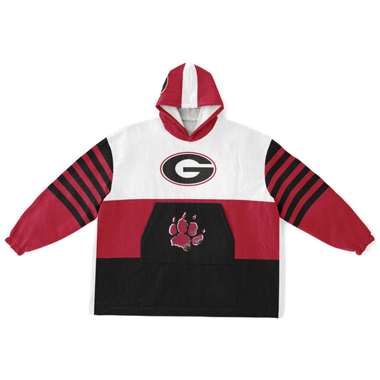 Georgia White Tri-Color Dawgs Cozy Cuddle Hoodie Best Gift for Dawg Fans & Alumni