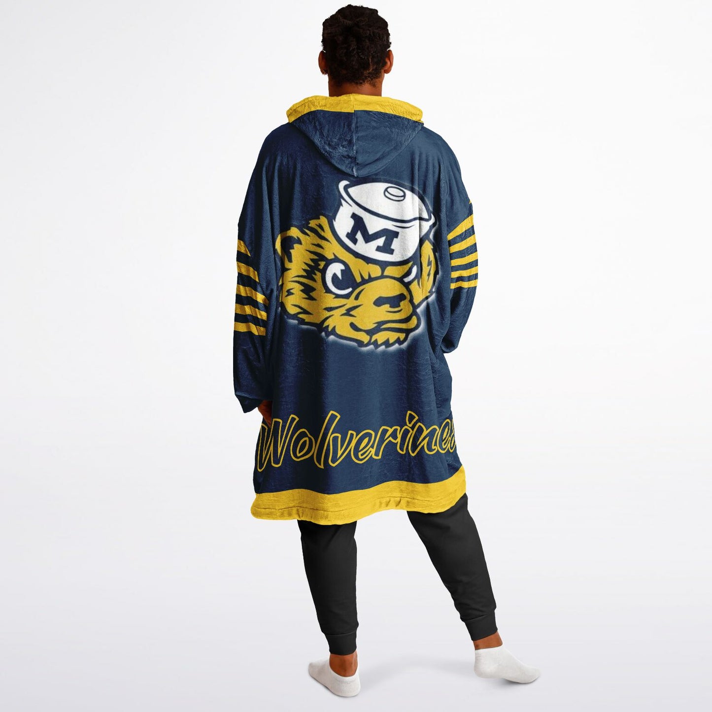 Michigan Football Cuddle Hoodie Maize & Blue Wolverines