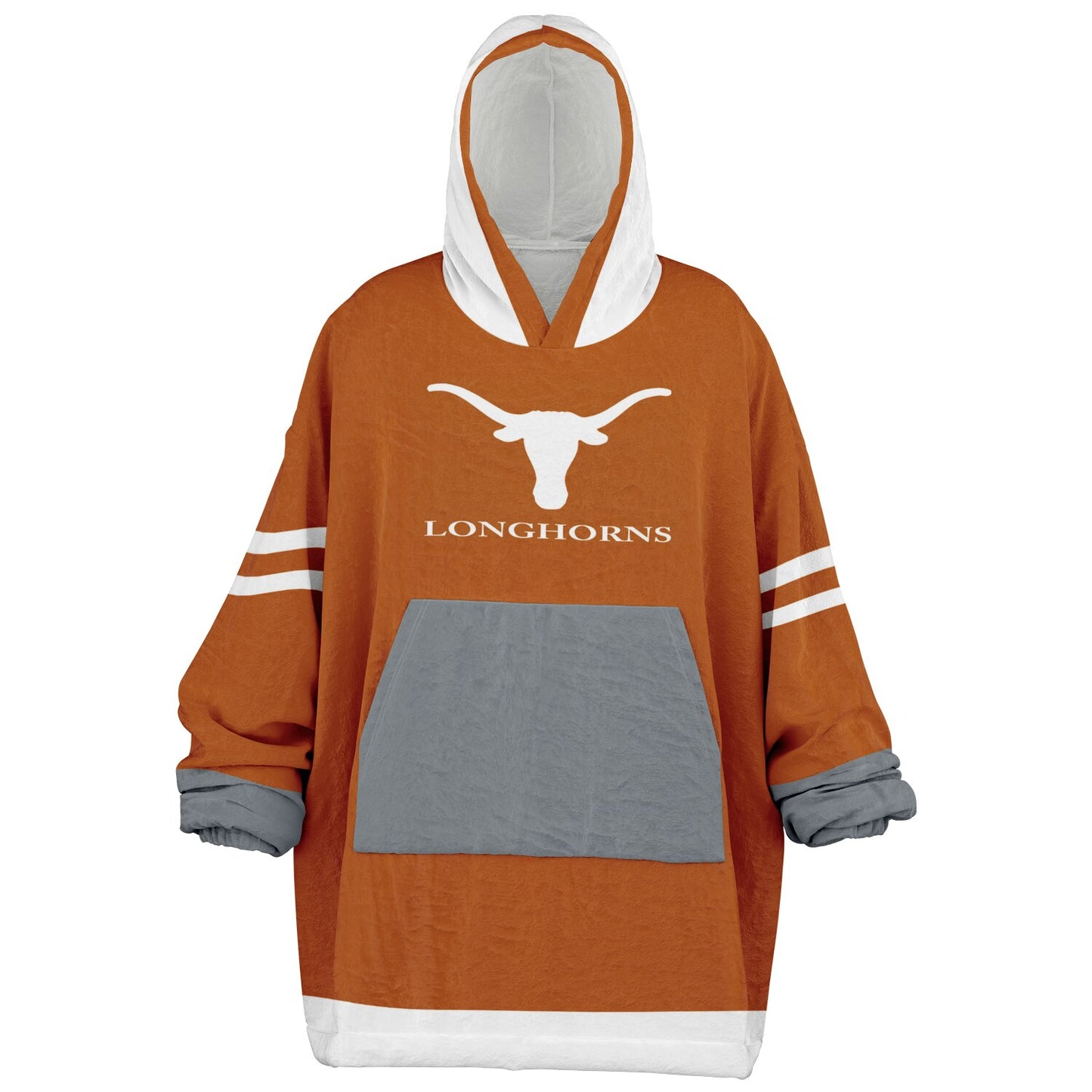 Texas Burnt Orange Oversize  Cuddle Hoodie Longhorn Rider Gift for Texas Alumni & Fans