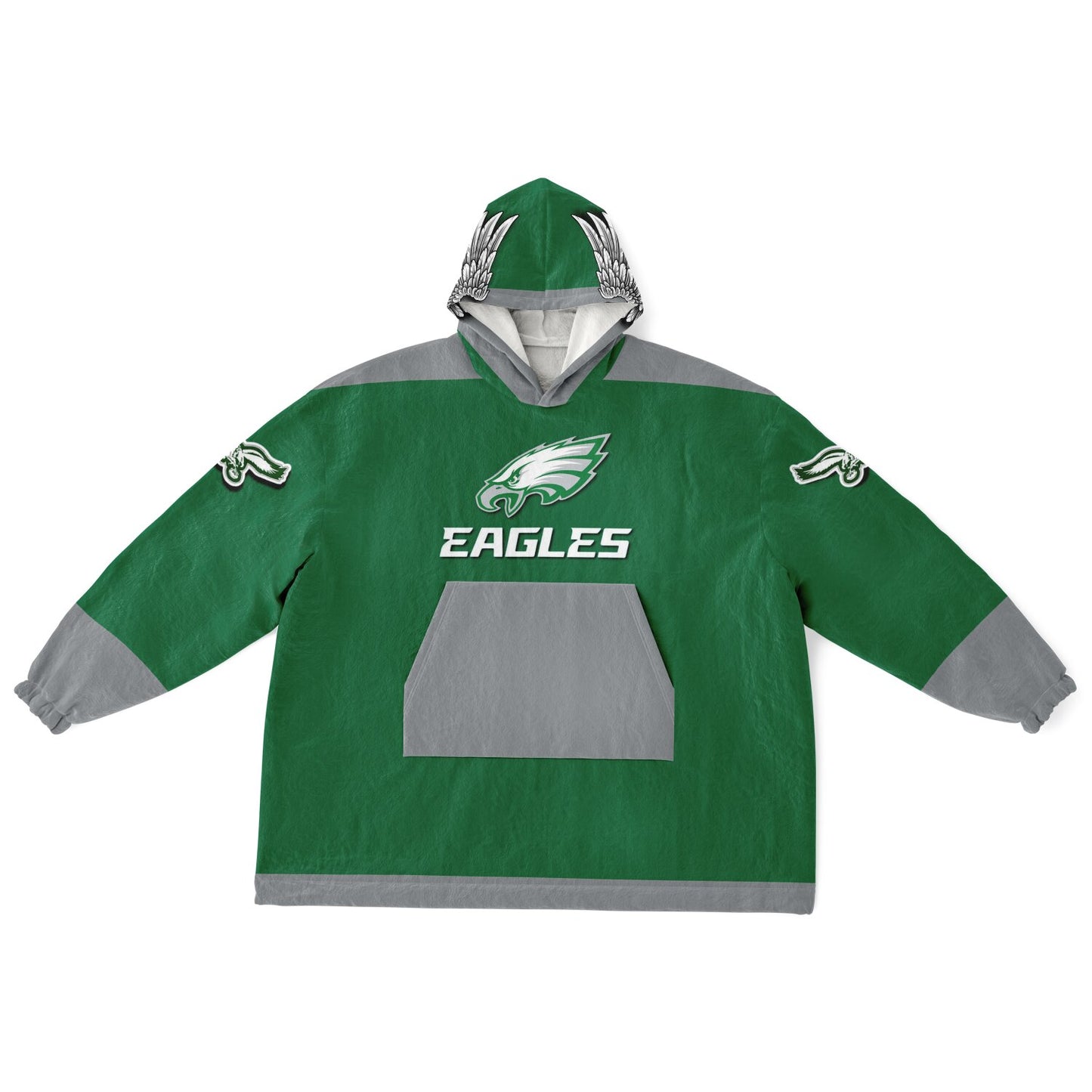 Eagles Retro Kelly Green Eagles Old School Look Cuddle Hoodie Great Gift for Fans