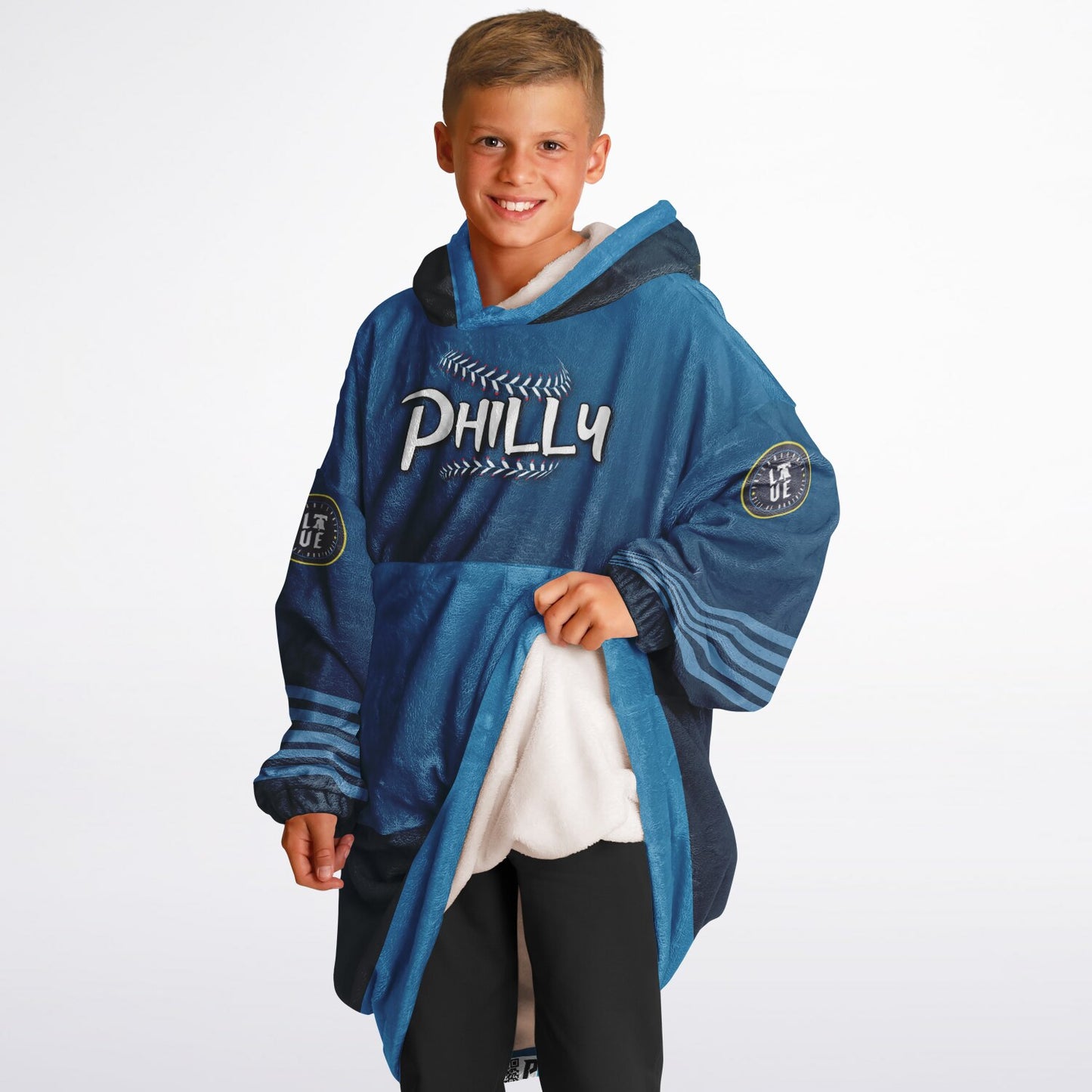 Youth Phillies City Connect Look Blue Cuddle Hoodie