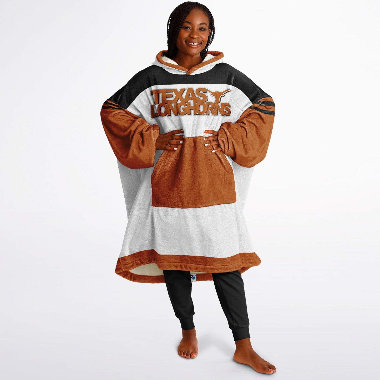 Texas Longhorns White Cuddle Hoodie Great Gift for Texas Alumni & Fans