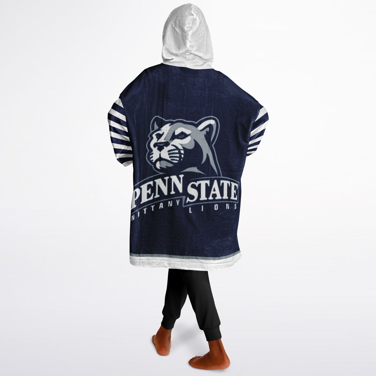 Youth Penn St. Blue & White Oversize Cuddle Hoodie